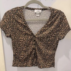 Just Polly leopard print top